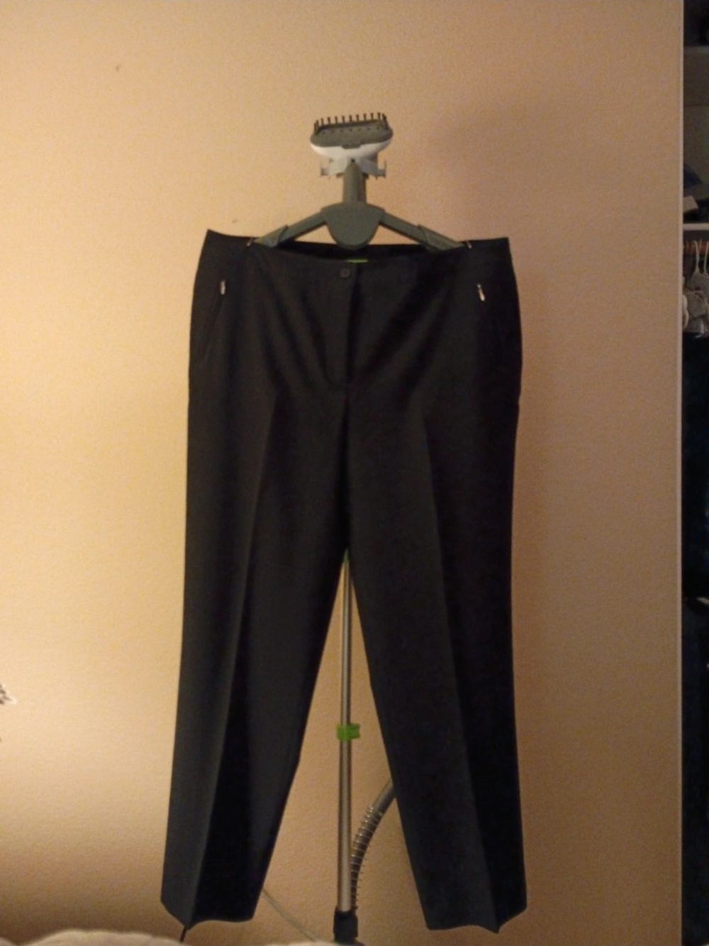 TanJay Women's Black Stretch Dress Trousers Pants Size 16